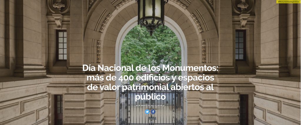 Día Nacional de los Monumentos Históricos